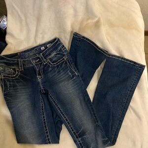 Dark blue, Boot cut Miss Me jeans, size 26 or XS